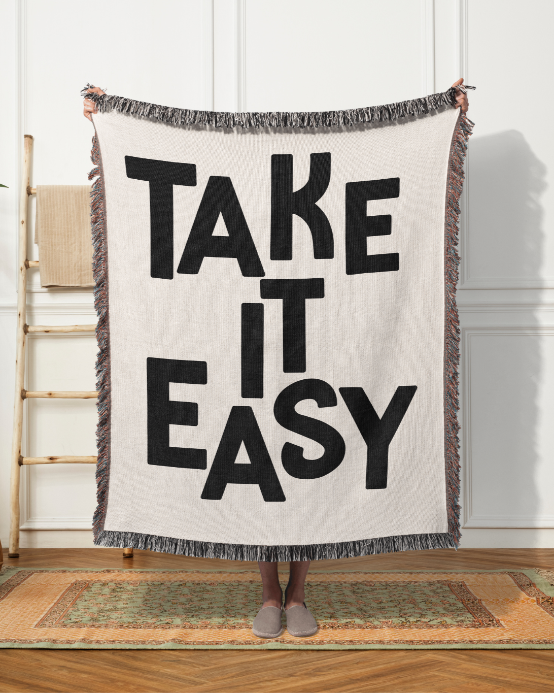 Take It Easy Woven Throw Blanket