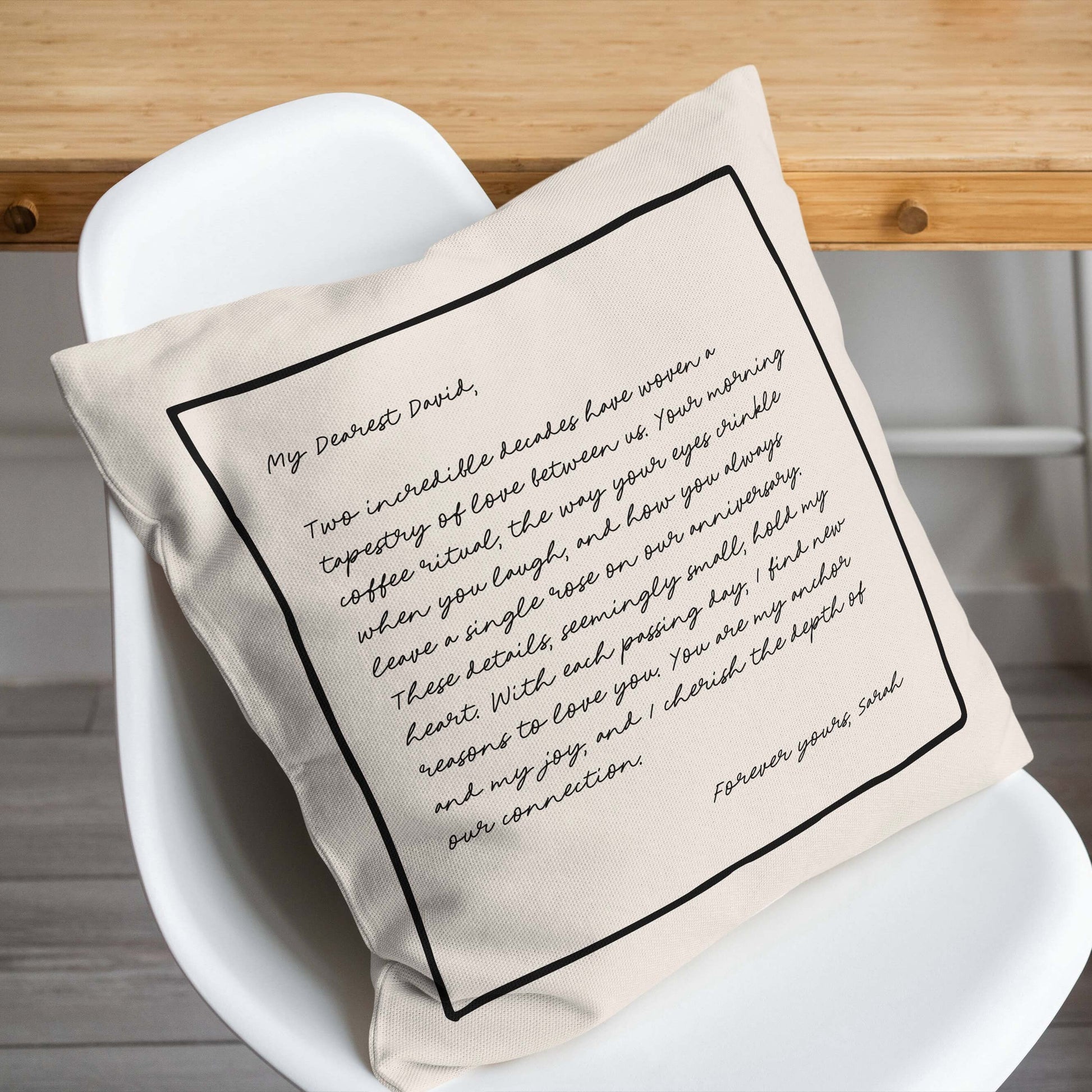 Personalized Envelope Letter Pillow