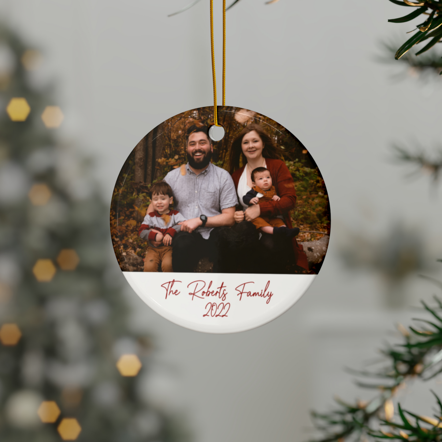 Personalized Family Photo Ornament