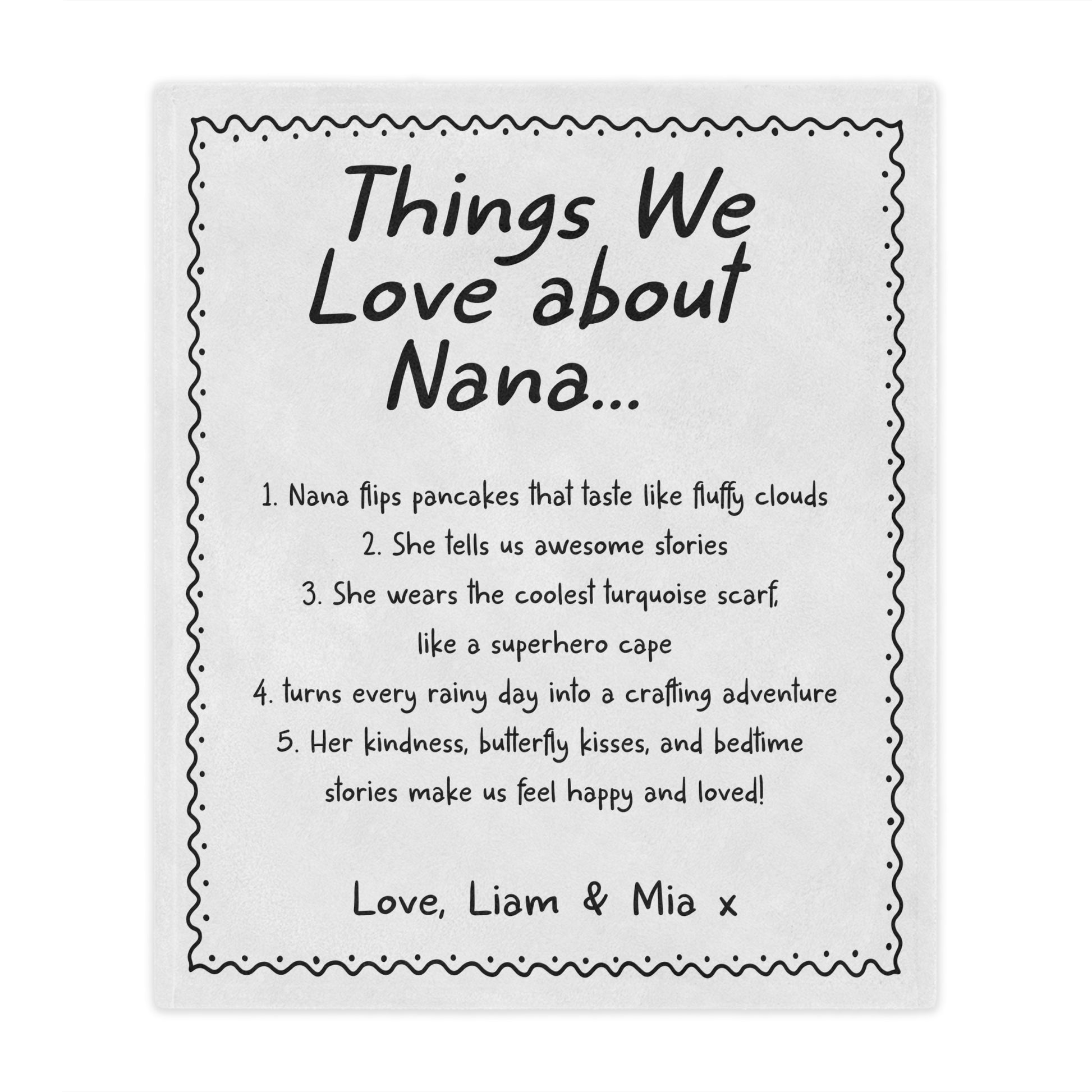 Things I love about Nana Blanket
