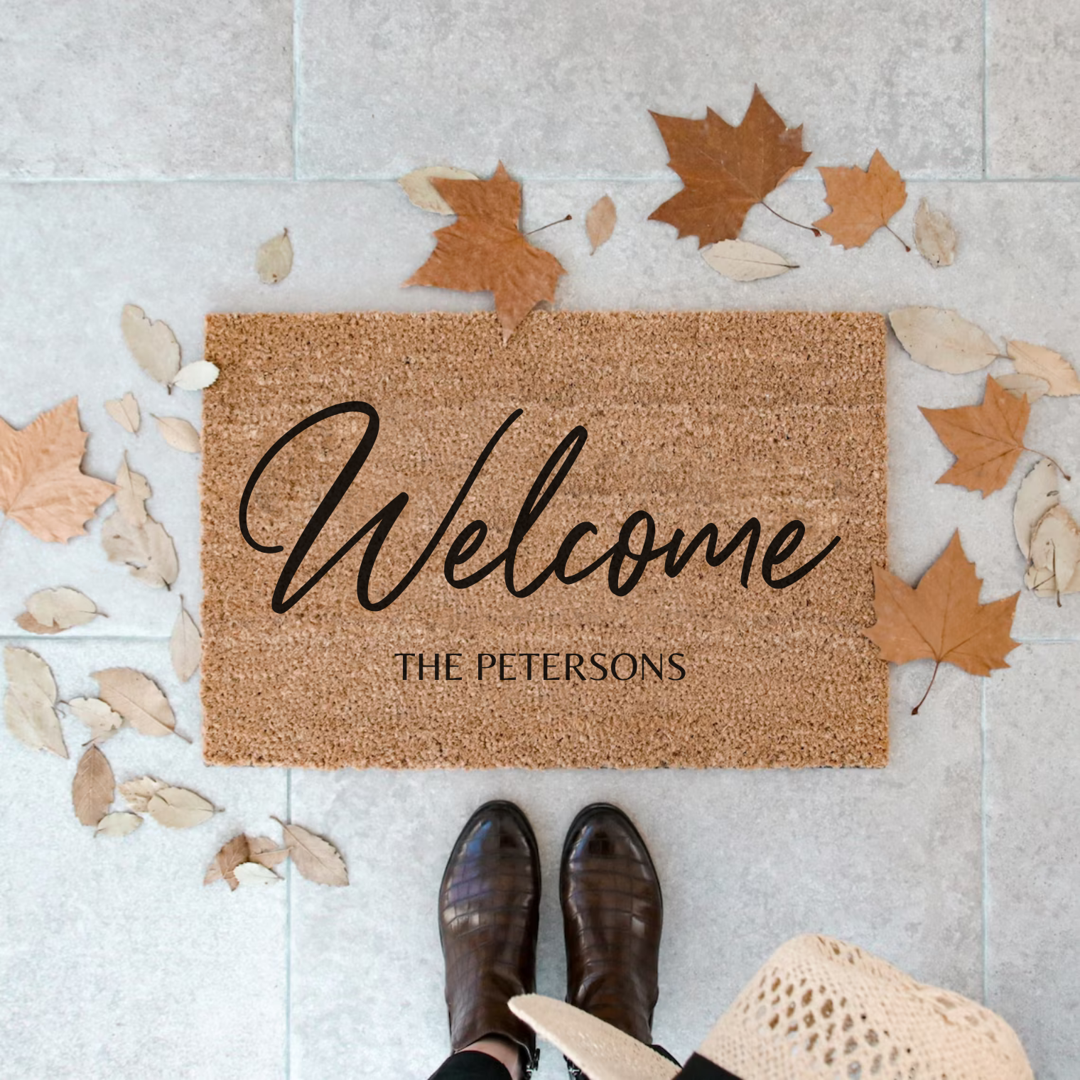 Customized Family Name Welcome Doormat