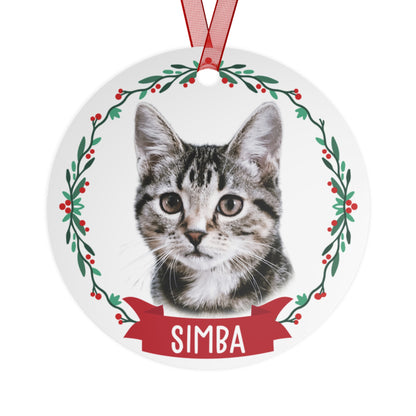 Personalized Metal Cat Ornament