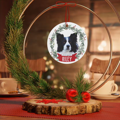 Personalized Metal Dog Ornament