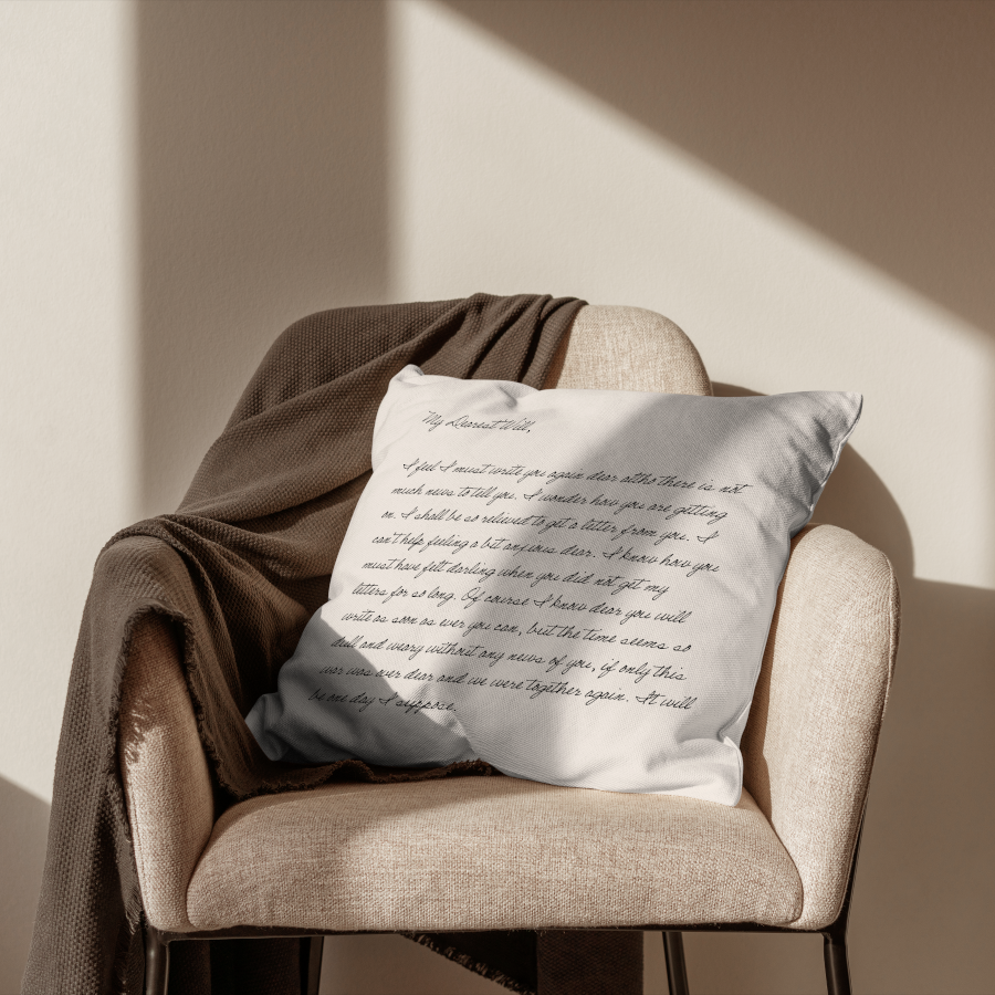 Personalized Handwriting Pillow 