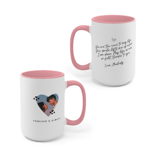 Personalized Photo Mug with Custom Message