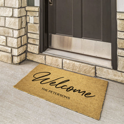 Custom Welcome Doormat - Family name doormat