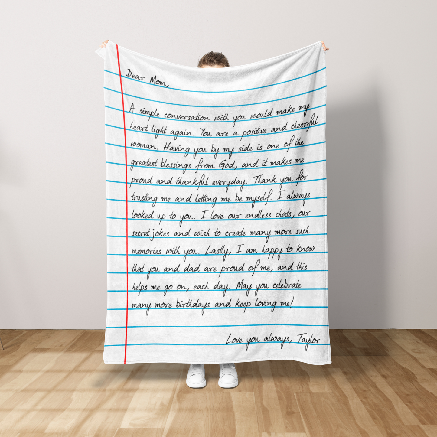 Love Letter Blanket - Personalized Letter Blanket