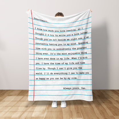Letter Blanket - Love Letter Blanket