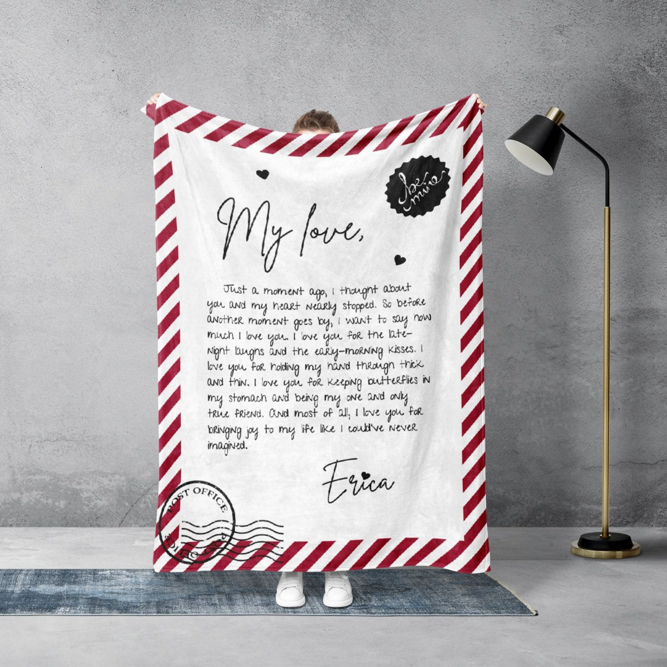 Mail Love Letter Blanket