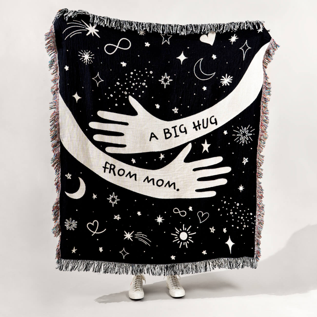 The big hug blanket - Custom name woven blanket - Long distance gift
