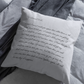 handwriting pillow