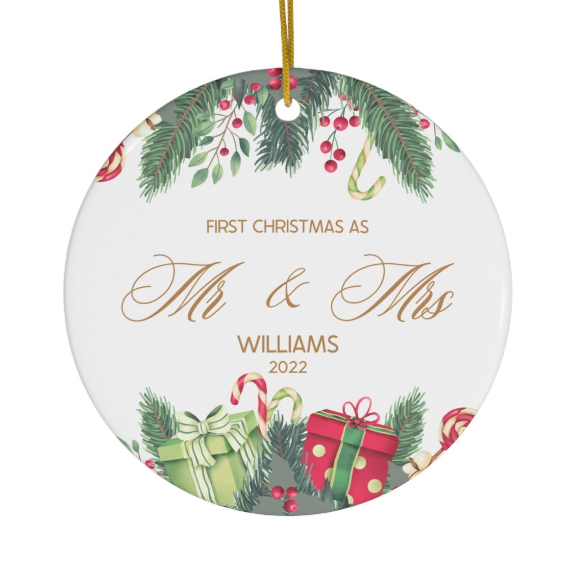 First Christmas Married Ornament
