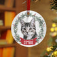 Personalized Metal Cat Ornament